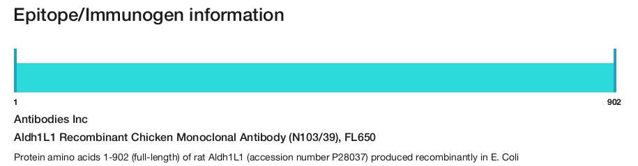 Aldh1L1 Recombinant Chicken Monoclonal Antibody (N103/39), FL650