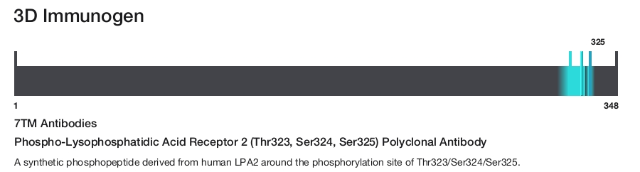 Phospho-Lysophosphatidic Acid Receptor 2 (Thr323, Ser324, Ser325) Polyclonal Antibody