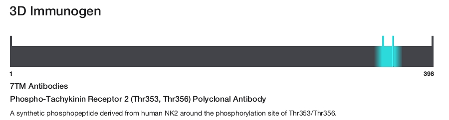 Phospho-Tachykinin Receptor 2 (Thr353, Thr356) Polyclonal Antibody