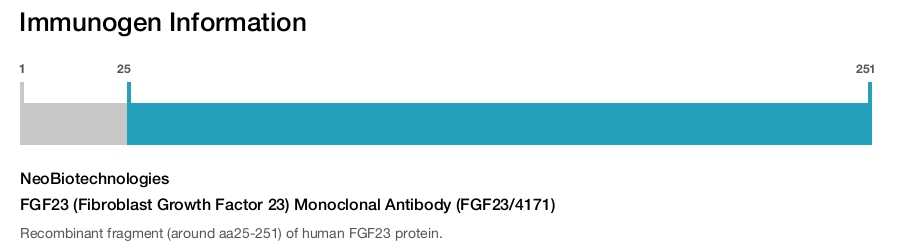 FGF23 (Fibroblast Growth Factor 23) Monoclonal Antibody (FGF23/4171)