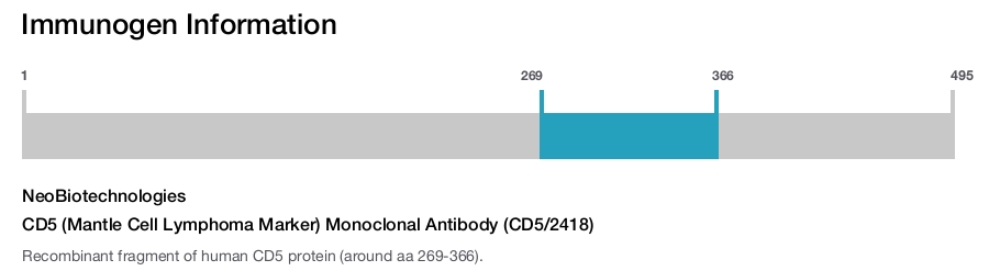 CD5 (Mantle Cell Lymphoma Marker) Monoclonal Antibody (CD5/2418)