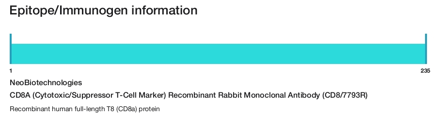 CD8A (Cytotoxic/Suppressor T-Cell Marker) Recombinant Rabbit Monoclonal Antibody (CD8/7793R)