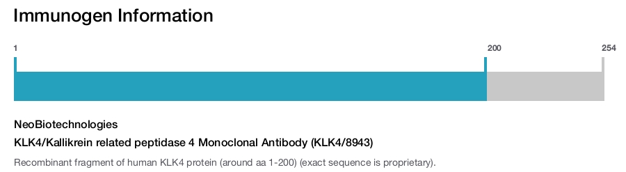 KLK4/Kallikrein related peptidase 4 Monoclonal Antibody (KLK4/8943)
