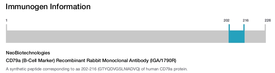 CD79a (B-Cell Marker) Recombinant Rabbit Monoclonal Antibody (IGA/1790R)
