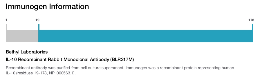 IL-10 Recombinant Rabbit Monoclonal Antibody (BLR317M)
