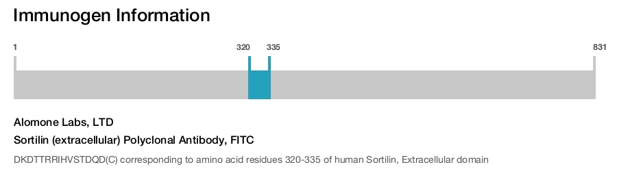 Sortilin (extracellular) Polyclonal Antibody, FITC
