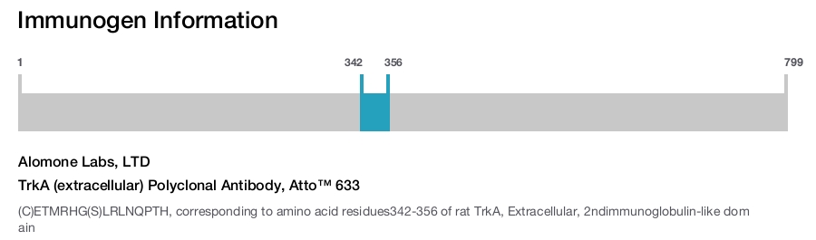 TrkA (extracellular) Polyclonal Antibody, Atto™ 633