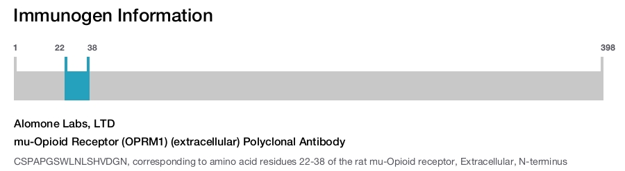 mu-Opioid Receptor (OPRM1) (extracellular) Polyclonal Antibody