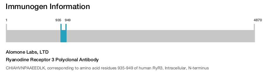 Ryanodine Receptor 3 Polyclonal Antibody