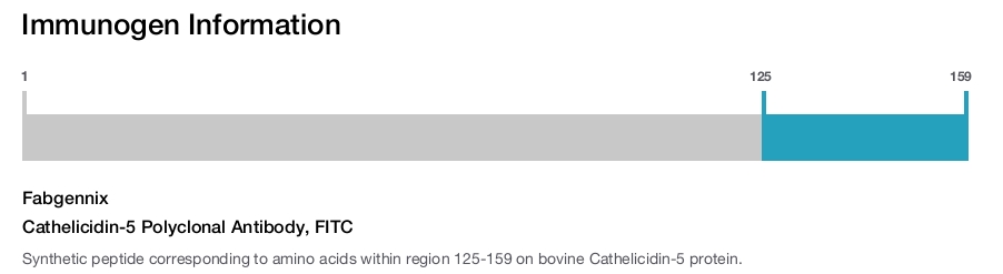 Cathelicidin-5 Polyclonal Antibody, FITC