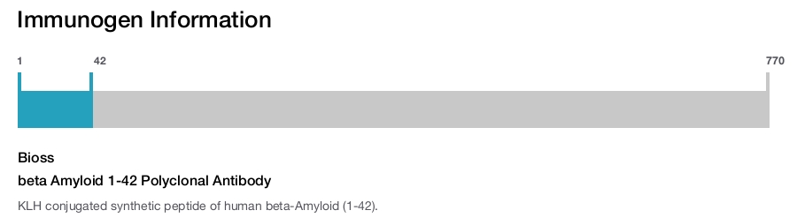 beta Amyloid 1-42 Polyclonal Antibody