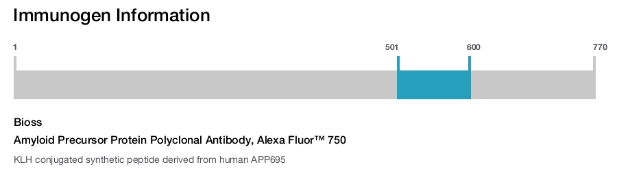 Amyloid Precursor Protein Polyclonal Antibody, Alexa Fluor&trade; 750