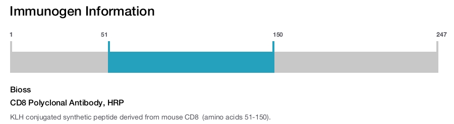 CD8 Polyclonal Antibody, HRP