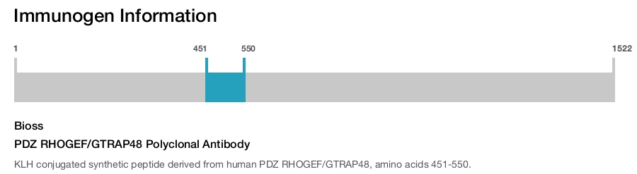 PDZ RHOGEF/GTRAP48 Polyclonal Antibody
