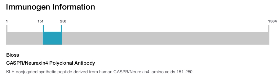 CASPR/Neurexin4 Polyclonal Antibody