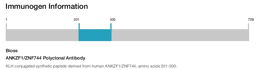ANKZF1/ZNF744 Polyclonal Antibody