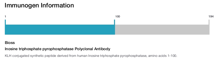 Inosine triphosphate pyrophosphatase Polyclonal Antibody