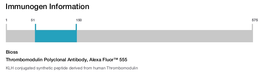 Thrombomodulin Polyclonal Antibody, Alexa Fluor&trade; 555