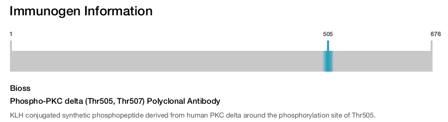 Phospho-PKC delta (Thr505, Thr507) Polyclonal Antibody