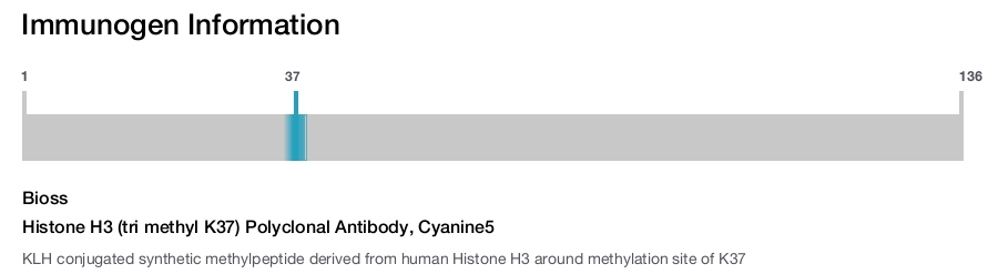 Histone H3 (tri methyl K37) Polyclonal Antibody, Cyanine5