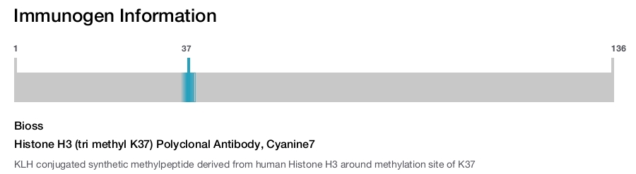 Histone H3 (tri methyl K37) Polyclonal Antibody, Cyanine7
