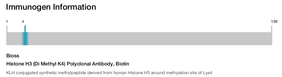 Histone H3 (Di Methyl K4) Polyclonal Antibody, Biotin
