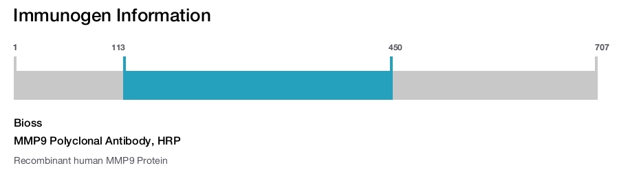 MMP9 Polyclonal Antibody, HRP