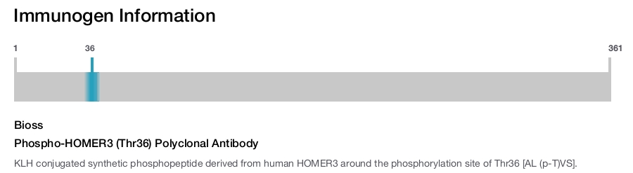 Phospho-HOMER3 (Thr36) Polyclonal Antibody