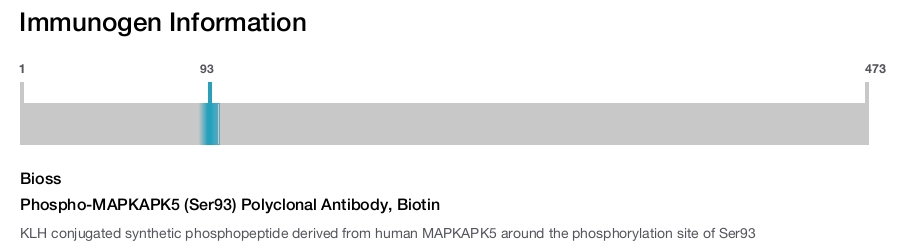 Phospho-MAPKAPK5 (Ser93) Polyclonal Antibody, Biotin