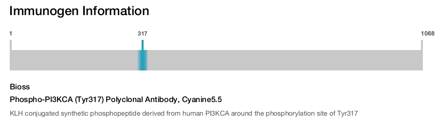 Phospho-PI3KCA (Tyr317) Polyclonal Antibody, Cyanine5.5