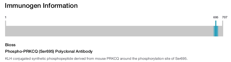 Phospho-PRKCQ (Ser695) Polyclonal Antibody
