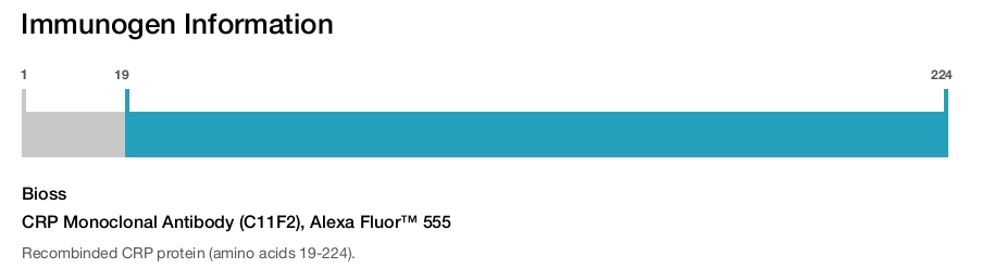 CRP Monoclonal Antibody (C11F2), Alexa Fluor™ 555