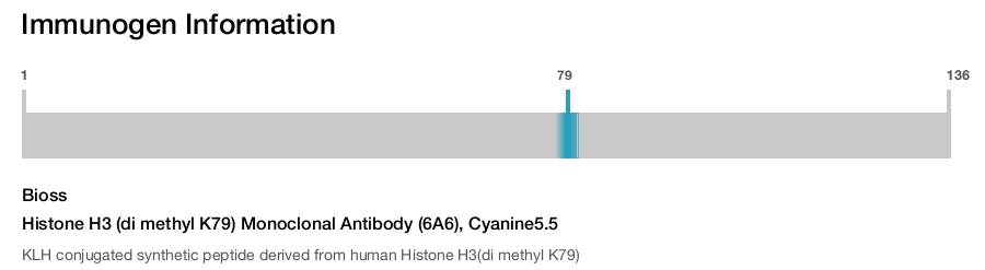 Histone H3 (di methyl K79) Monoclonal Antibody (6A6), Cyanine5.5