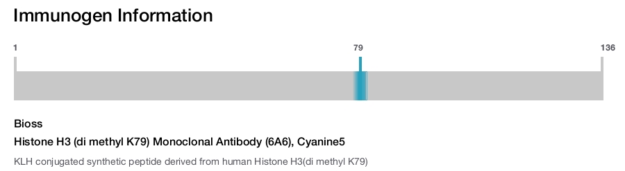 Histone H3 (di methyl K79) Monoclonal Antibody (6A6), Cyanine5