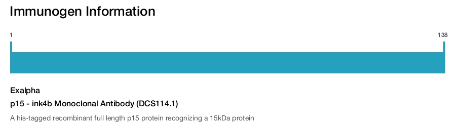 p15 - ink4b Monoclonal Antibody (DCS114.1)