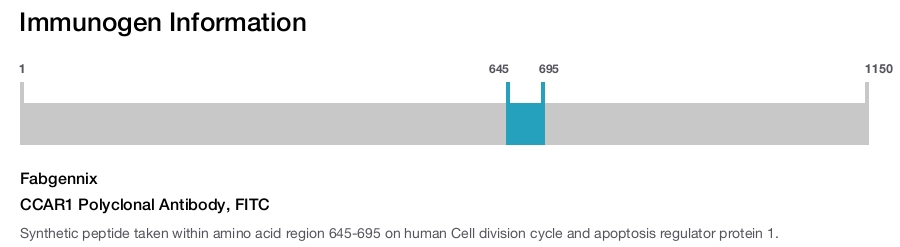 CCAR1 Polyclonal Antibody, FITC