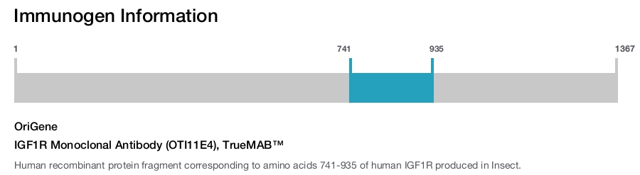 IGF1R Monoclonal Antibody (OTI11E4), TrueMAB&trade;