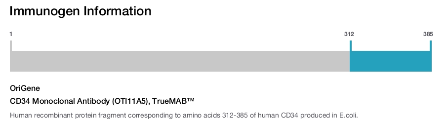 CD34 Monoclonal Antibody (OTI11A5), TrueMAB&trade;