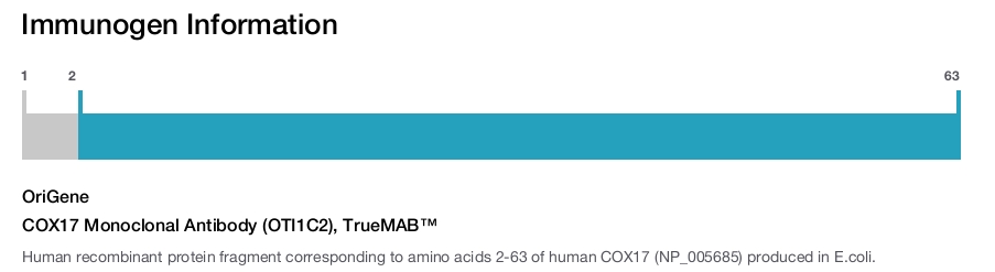 COX17 Monoclonal Antibody (OTI1C2), TrueMAB&trade;