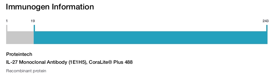 IL-27 Monoclonal Antibody (1E1H5), CoraLite&reg; Plus 488