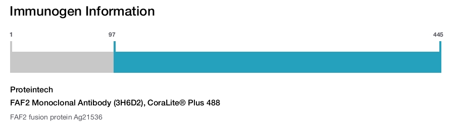 FAF2 Monoclonal Antibody (3H6D2), CoraLite&reg; Plus 488