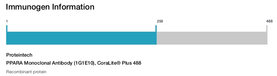 PPARA Monoclonal Antibody (1G1E10), CoraLite&reg; Plus 488