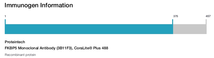 FKBP5 Monoclonal Antibody (3B11F3), CoraLite&reg; Plus 488