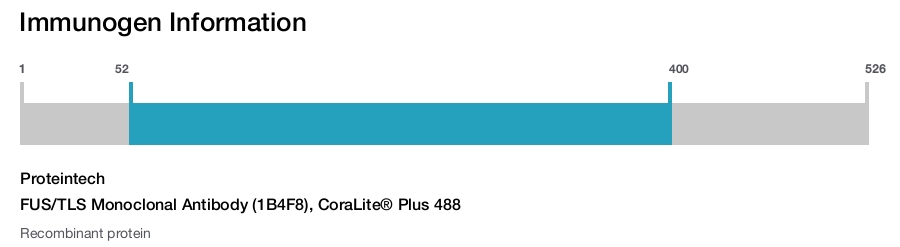 FUS/TLS Monoclonal Antibody (1B4F8), CoraLite® Plus 488