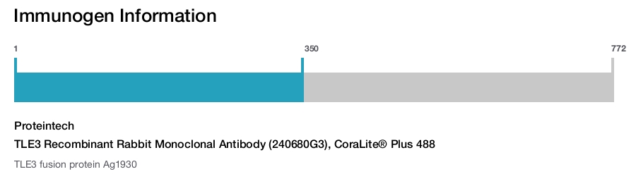 TLE3 Recombinant Rabbit Monoclonal Antibody (240680G3), CoraLite&reg; Plus 488