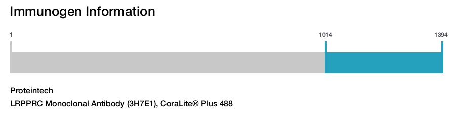 LRPPRC Monoclonal Antibody (3H7E1), CoraLite&reg; Plus 488