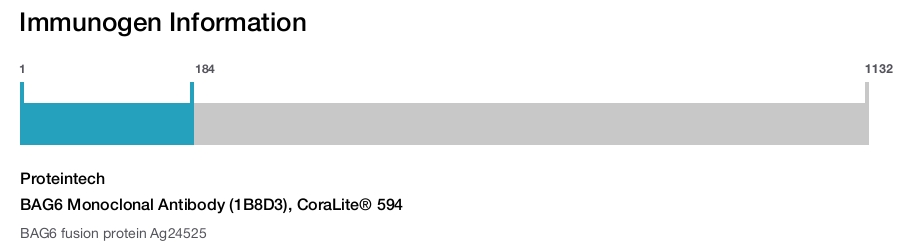 BAG6 Monoclonal Antibody (1B8D3), CoraLite&reg; 594