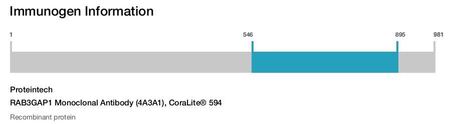 RAB3GAP1 Monoclonal Antibody (4A3A1), CoraLite&reg; 594