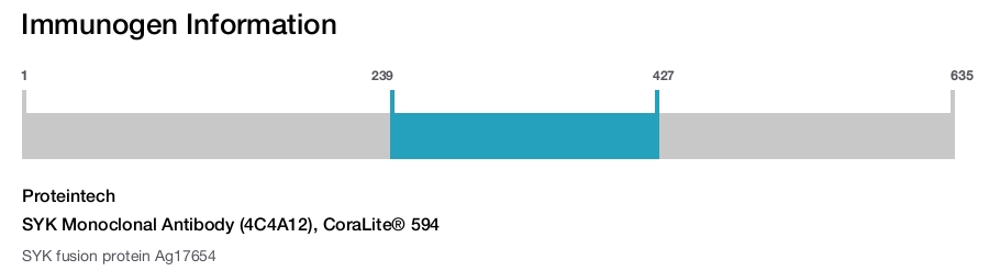 SYK Monoclonal Antibody (4C4A12), CoraLite&reg; 594