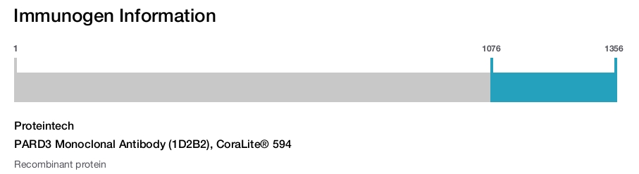 PARD3 Monoclonal Antibody (1D2B2), CoraLite&reg; 594